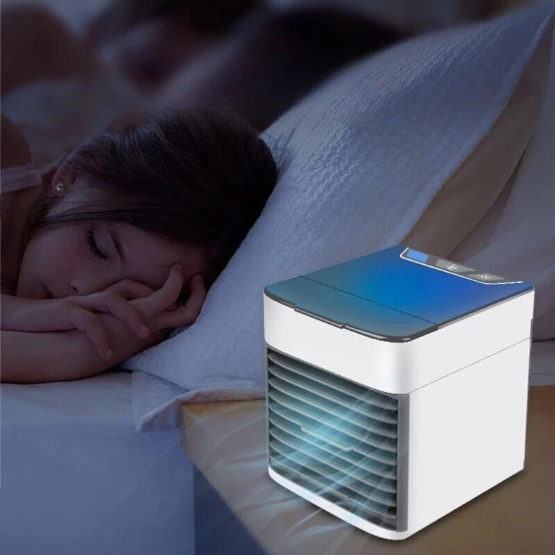 Mini Ar Condicionado Portátil Arctic Air Cooler Umidificador Luz Led USB/Ar Puro