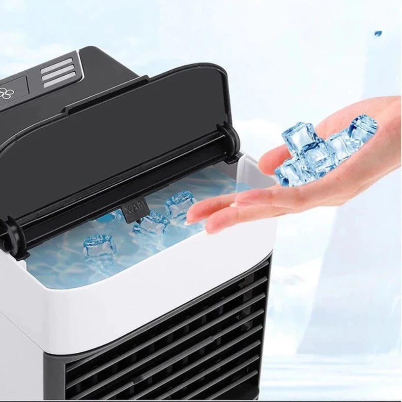 Mini Ar Condicionado Portátil Arctic Air Cooler Umidificador Luz Led USB/Ar Puro