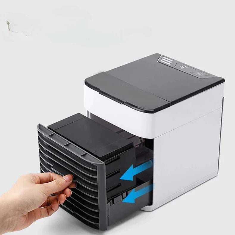 Mini Ar Condicionado Portátil Arctic Air Cooler Umidificador Luz Led USB/Ar Puro