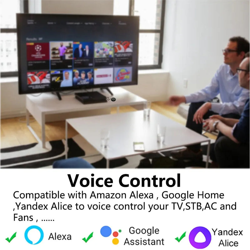 Controle remoto inteligente WiFi Tuya Smart Life APP Substitui TV DVD AUD AC Controle remoto funciona com Alexa Google Home